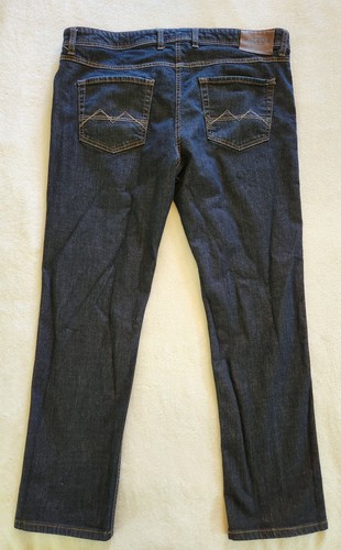 MAC Jeans Arne Modern Fit Dark Wash Stretch Denim Straight Blue Jeans Mens 40x31 - Picture 9 of 12