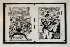 Production Art TALES OF SUSPENSE #78 cover & pg. 1 splash, JACK KIRBY art