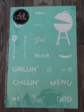 Chalk Couture Grill Master Transfer | NEW | Size C retired 12 x 18 inches Dad