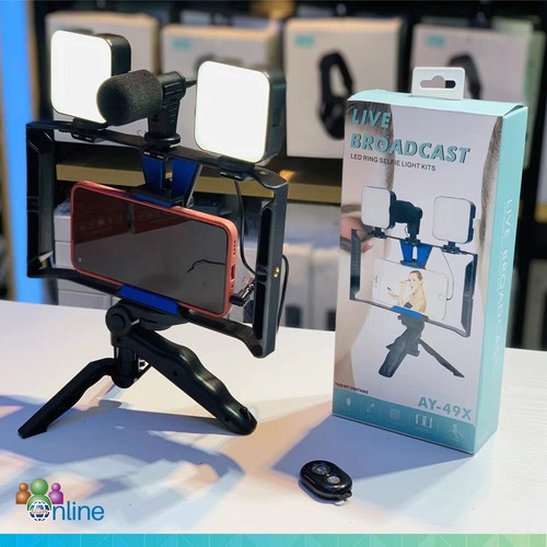 Handheld Photography Light With Bluetooth Remote Control Microphone Tripod Stand - Picture 5 of 8