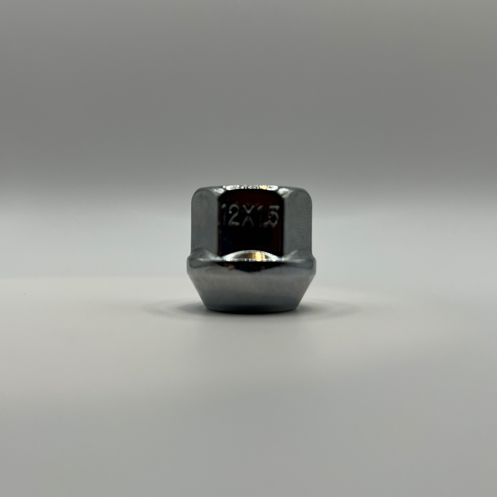 M12x1.5 Open Wheel Nuts (Zinc) x 12 + Locks For Hyundai Santa Fe Tucson