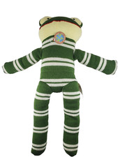 Dan Dee Collector's Choice 19 Plush Green White Yellow Striped Frog
