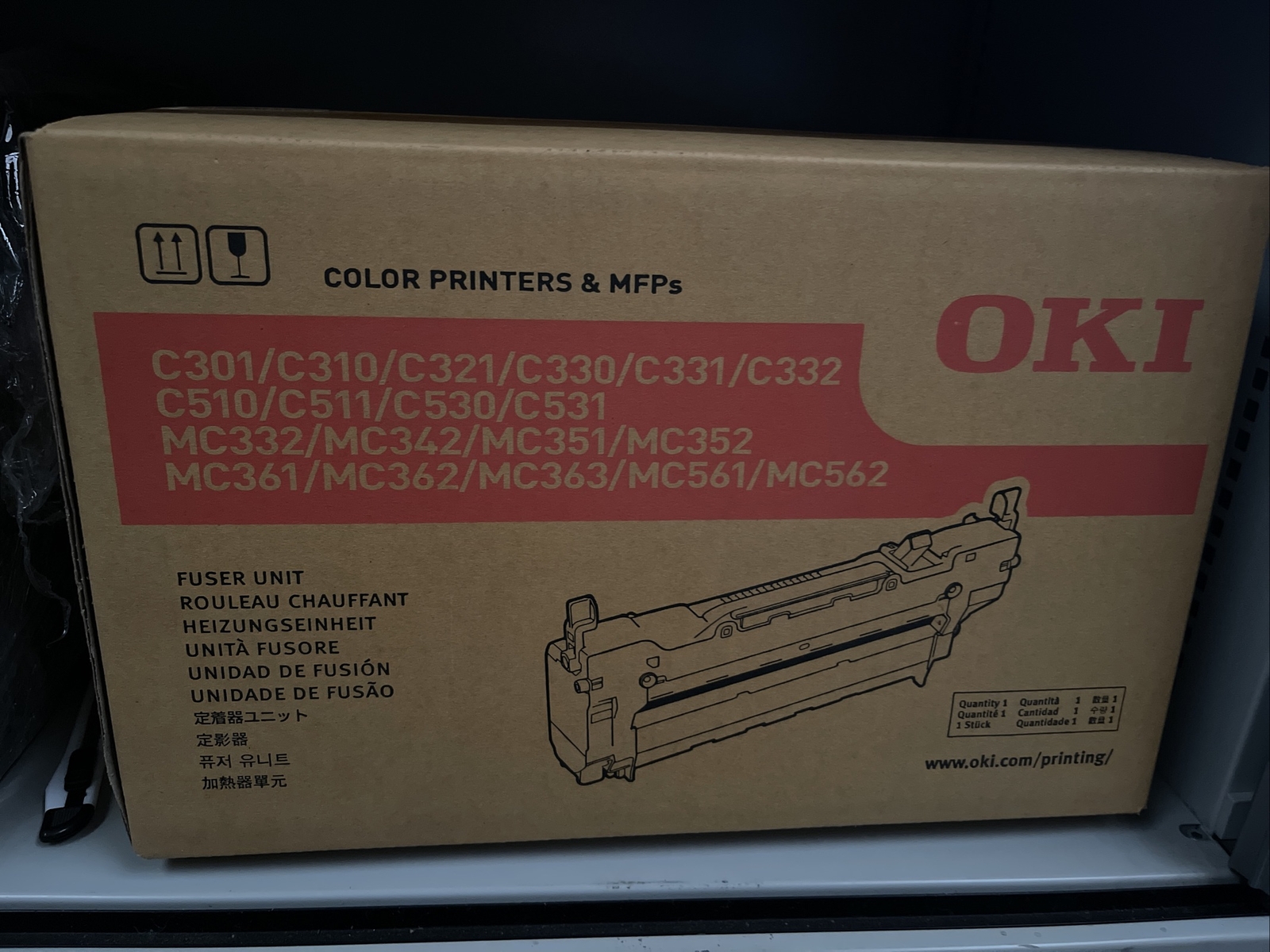 OKI FUSER UNIT 44472603 C301 C310 C321 C330 C331 C332 C510 MC332 MC361 MC561