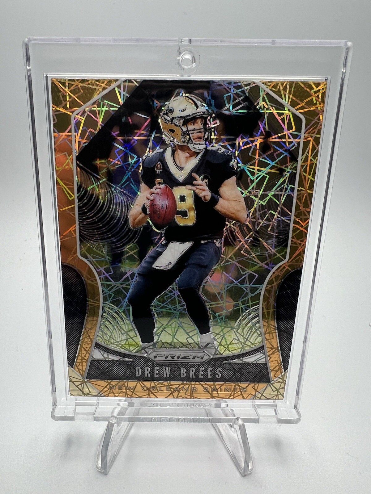 2019 Panini Prizm Drew Brees Lazer Prizm #186