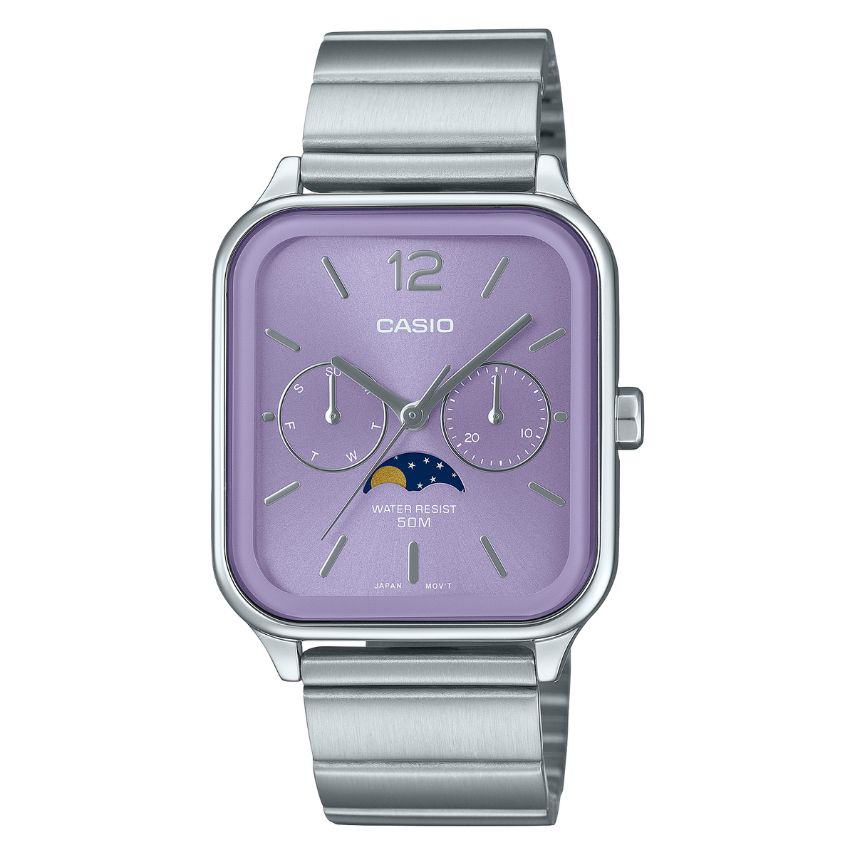 Casio Standard Moon Phase MTP-M305 Analog Men's Japan Mov't Casio Standard Moon Phase MTP-M305 Analog Men's Japan Mov't