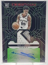 Sidy Cissoko 2023-24 Obsidian International Rookie Patch Auto Green Etch #02/25