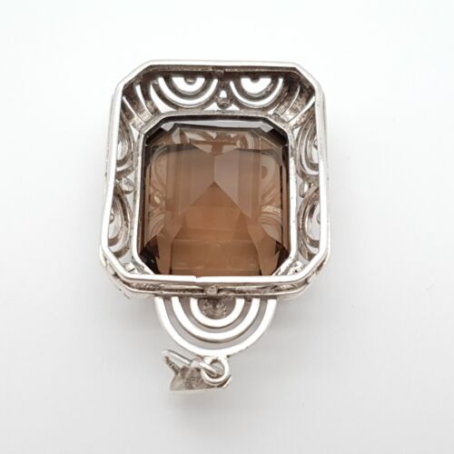 Art Deco Argento Ciondolo Con Rauch Quarzo - (228) - Foto 14 di 16