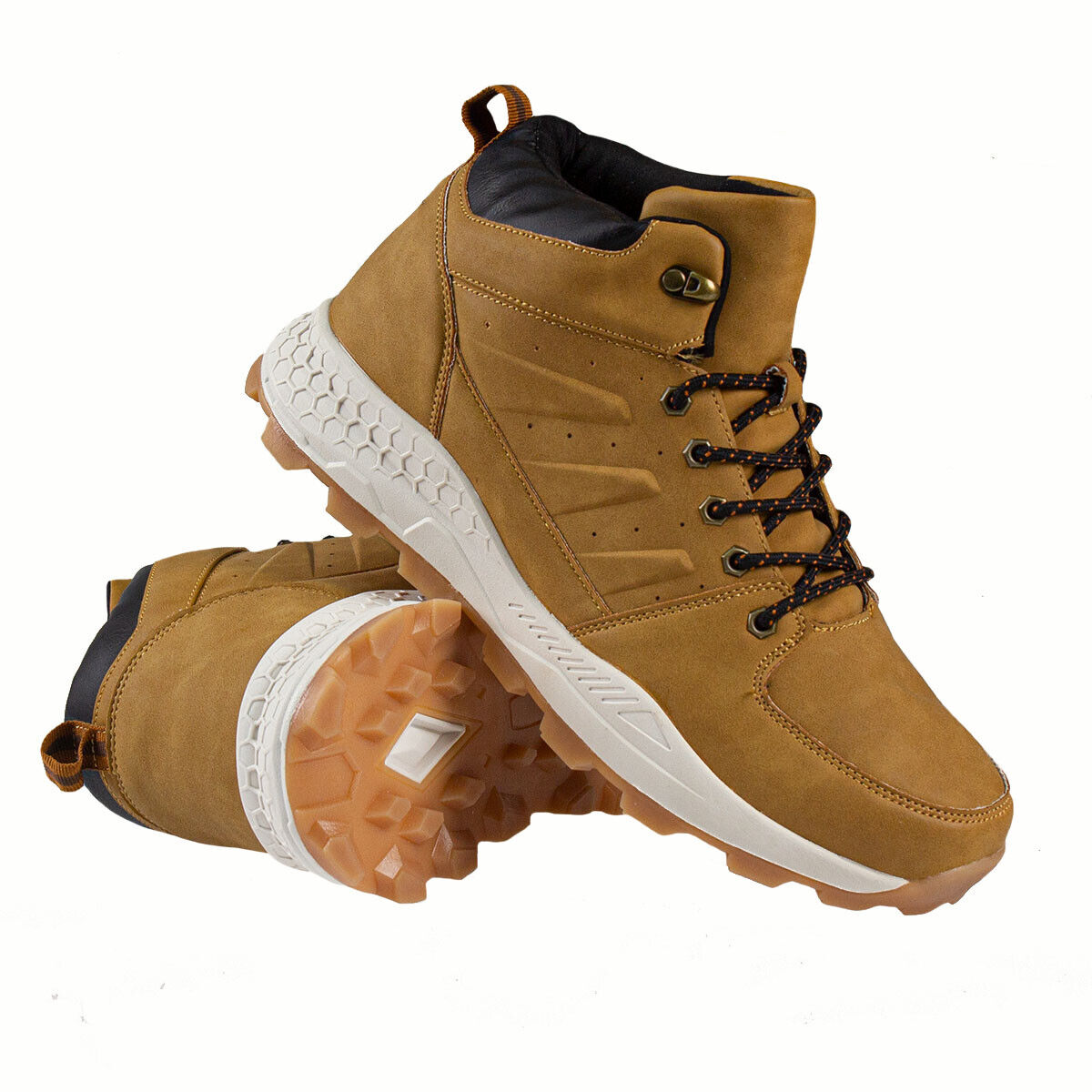MENS HIKING BOOTS COMBAT WALKING ANKLE WINTER SHOES TRAIL TREKKING ...