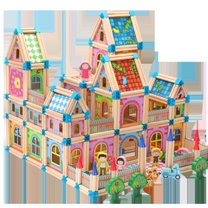 kids wooden building set