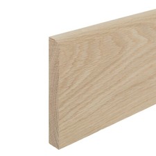 Solid Oak Skirting Board 20x145x3000mm Round Over