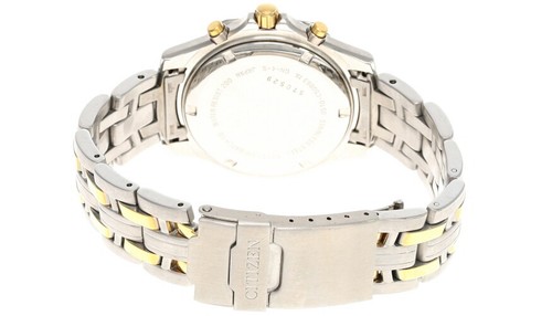 CITIZEN Eco-Drive Black Dial 2-Tone SS Men's Watch AN0324-51H (Store Display) - Picture 10 of 10