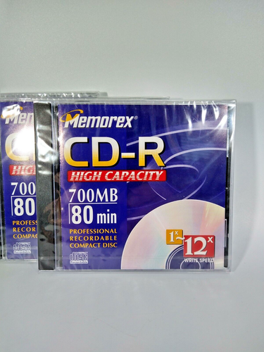 CD-R Professional Recordable CD's Mixed Lot of 5 New Sealed 650 MB 3-700 MB - Picture 6 of 7