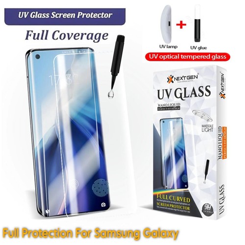 For Samsung Galaxy S21/22/23/24/25 Ultra Gorilla Curved Liquid Tempered UV Glass - 第 1/4 張圖片
