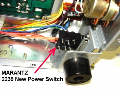 New Marantz Power Switch for Vintage Receiver 2220 2100