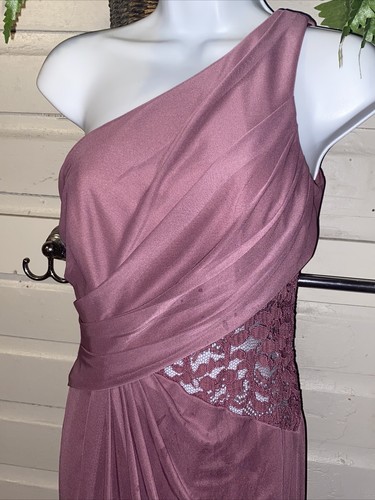 Abito da damigella da sposa David formale ballo matrimonio taglia 6 misto poliestere sposa
