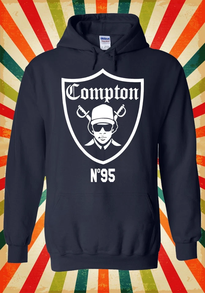 Eazy E Compton Raiders Rap Música Hombres Mujeres Unisex Top Sudadera con Capucha 1818 - Imagen 3 de 4