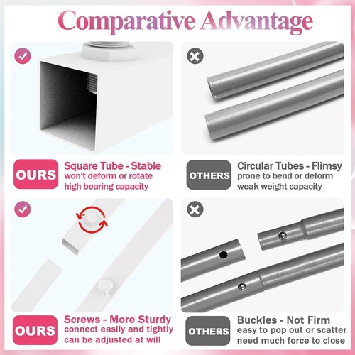 Metal Arch Backdrop Stand Set of 2 Gold Wedding Arch Stand 7.2FT & 6FT Arched - Picture 15 of 24