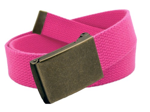 Antigua camiseta abatible dorada Build A Belt para niños hebilla ancha con cinturón de tela de lona - Imagen 15 de 25
