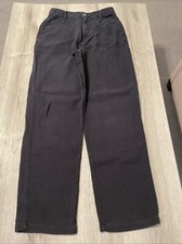 Democracy Pants Women’s Black Ribbed Stretch Cotton Size 8