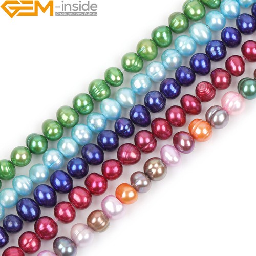 Shell Natural Large Nuclear Edison Pearl Near Beads For Jewelry Making 15" - Picture 1 of 90