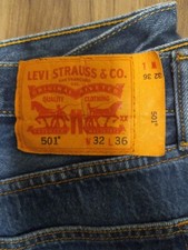 VINTAGE LEVI'S 501XX JEANS MADE IN USA MEN'S SIZE W34/L36