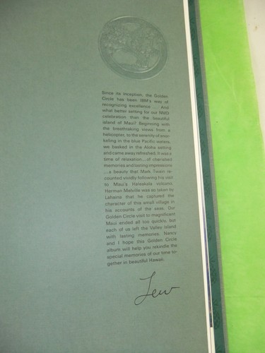 1984 IBM Golden Circle anuario para la reunión en Maui, Hawai - Imagen 7 de 11