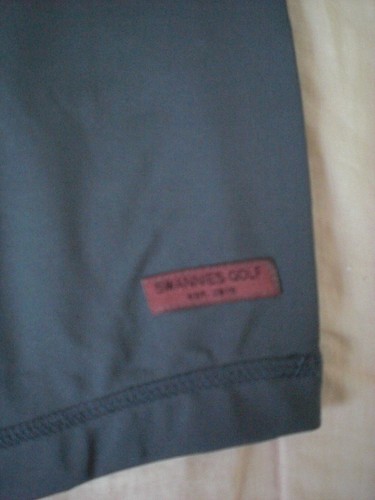 Swannies Golf Perry 1/2-Zip Perf. Top Jersey, NWT - Men’s XL - Charcoal, $90 - Picture 6 of 9