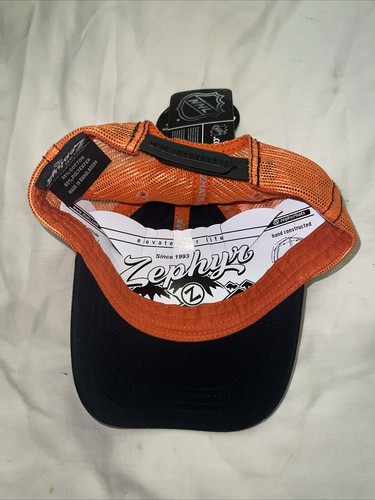 Zephyr NHL Philadelphia Flyers "Jolt" Curved Bill Trucker Mesh Hat BRAND NWT - Picture 4 of 9
