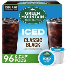 Green Mountain Coffee Roasters Iced Classic Black K Cup Pods 24 Count Pack