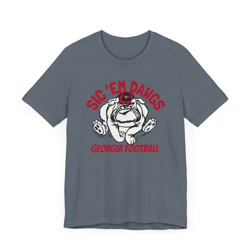 Sic 'Em Dogs UGA Unisex Short Sleeve Tee I UGA Football Tee I Georgia Game Day - Picture 100 of 153