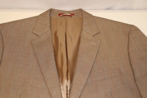 IZOD-Macy-039-s-Mens-Store-Tan-Blue-Red-Houndstooth-Blazer-Suit-Jacket
