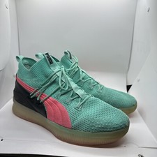 PUMA Clyde Court  Ocean Drive  Men  s 13 Blue/Pink/Blk Suede 19171501