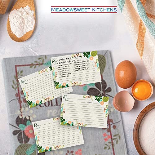 25 Stck. 4x6 Zoll doppelseitige Rezeptkarten für Bridal Shower Hochzeit Einweihung - Bild 4 von 7