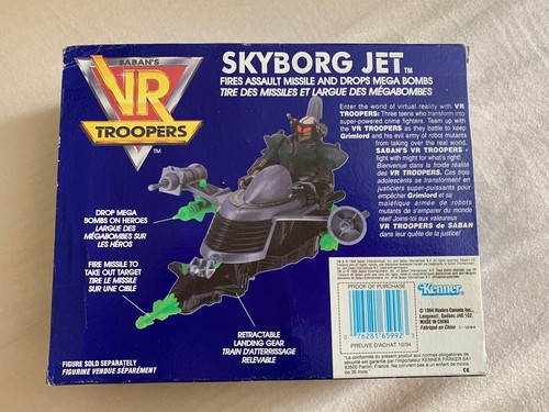Saban VR Troopers Skyborg Jet con lancio missili d'assalto e mega bombe nuovo con scatola - Foto 2 di 4