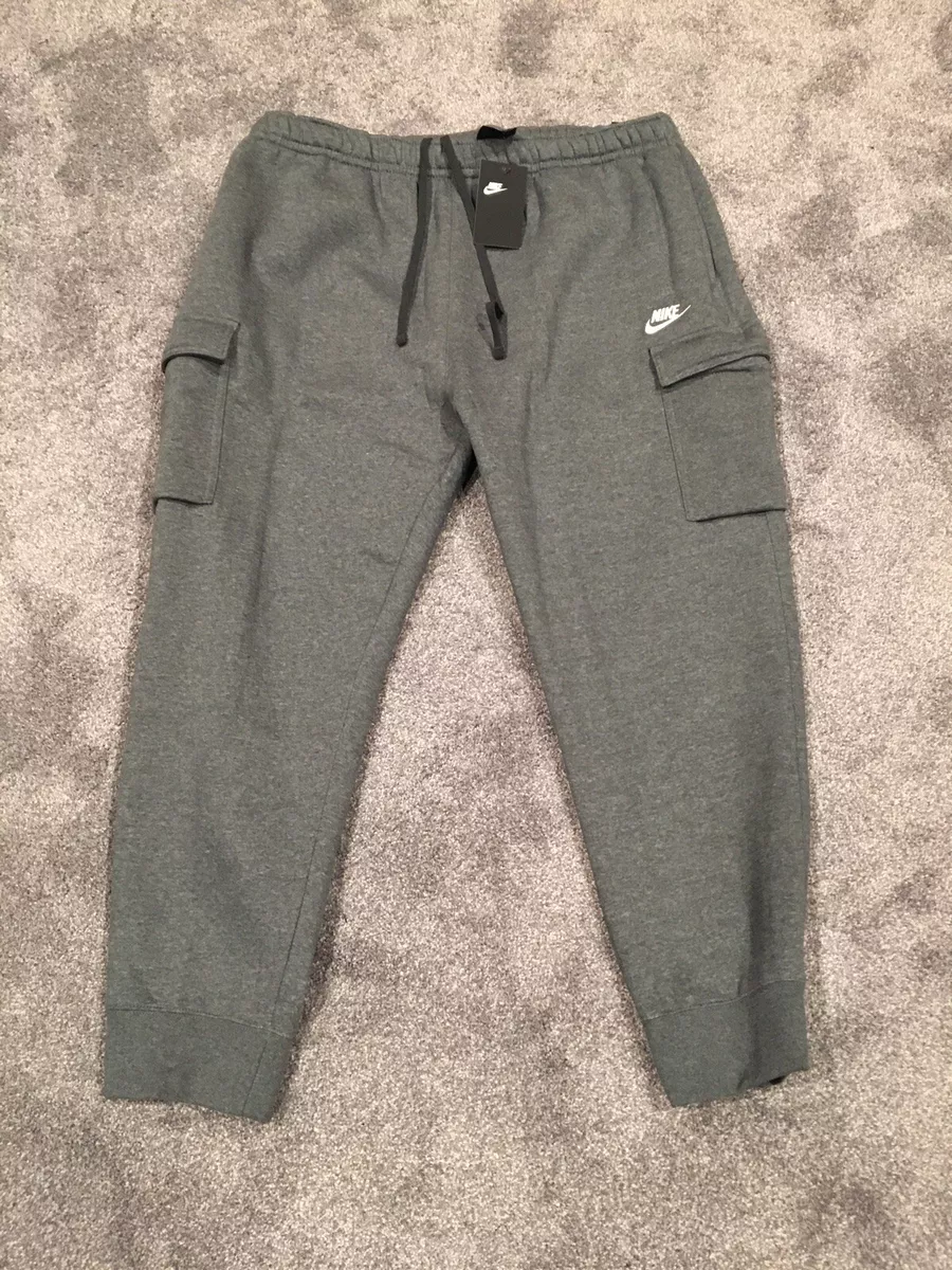 Nike Sportswear Club Fleece Cargo Pants Joggers Charcoal Mens Sz 3XL  CD3129-071 193147747614