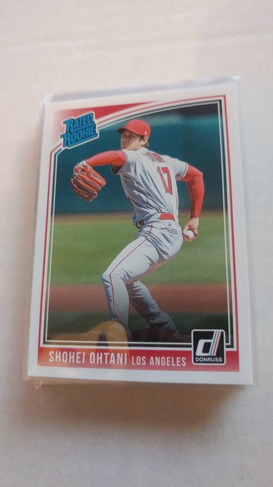 2018 Panini Donruss 281 Shohei Ohtani Rated Rookie RC Wrapper