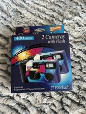 All-In-One Camera Rite Aid Built in Flash 27 Exposures 400 Speed 35MM Color~2pc
