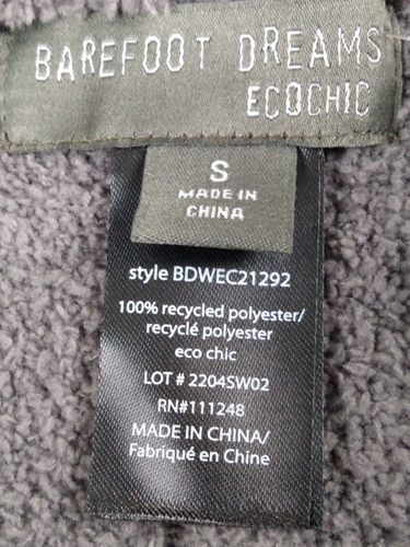 NWT Barefoot Dreams Eco CozyChic Hoodie Lounge Set Shorts Olive Branch Green - S - Picture 10 of 12