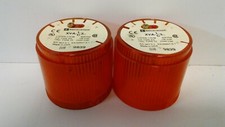LOT OF (2) GUARANTEED! TELEMECANIQUE AMBER STACK LIGHTS XVA-LC3 (NO BULBS)