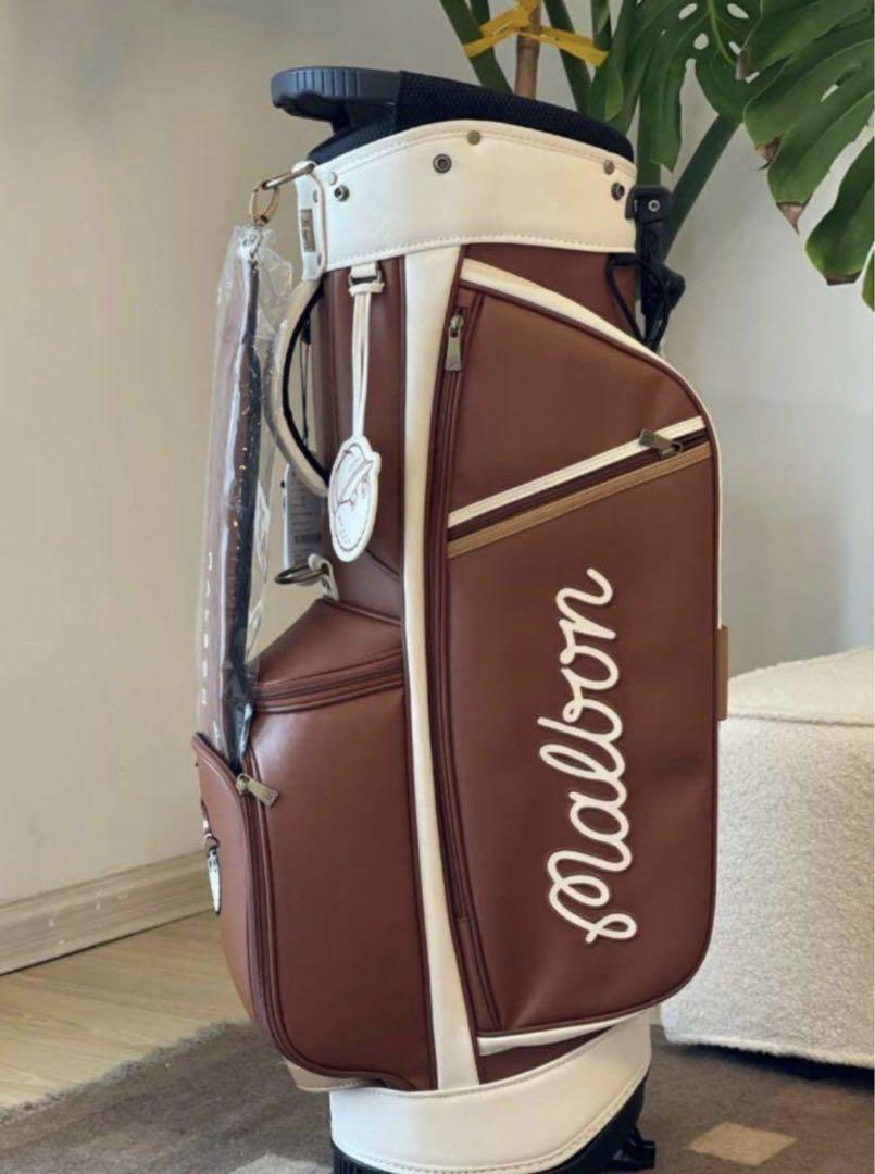 Malbon golf caddy bag brown | eBay