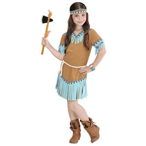 Indianerin Kostum Kinder Karneval Fasching Indianer Hauptling Kleid Madchen 0665 Ebay