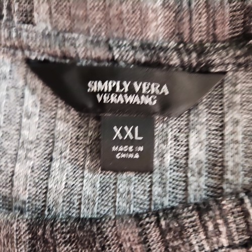 Simply Vera Wang Black Gray White Knit Oversized Crossover Sweater Sz XXL NWOT - Picture 13 of 15