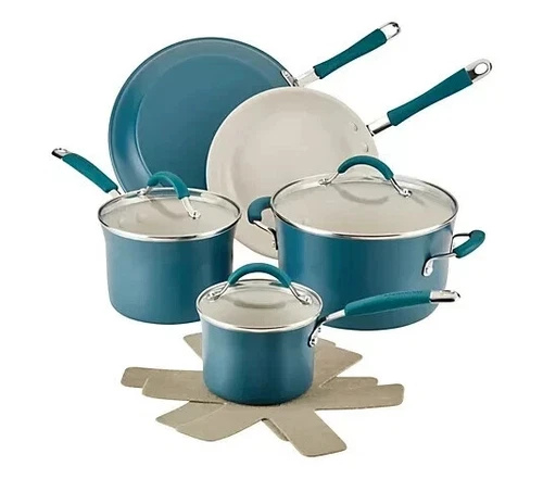 Rachael Ray Cucina Ceramic Nonstick Cookware Pots and Pans Set