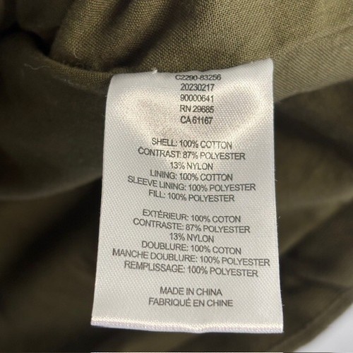 Pendleton Men's Dark Olive Green Piedmont Quilted Canvas Jacket Size Medium - Picture 4 of 5