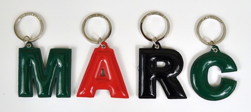 Marc by Marc Jacobs Alphabet Letter Initial Key Ring Chain Charm Holder Green C - Picture 3 of 3