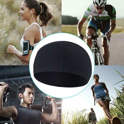3x Casco Forro Calavera Gorra Gorro Absorbente de Sudor Ciclismo Deporte Secado Rápido Sombrero Envoltura - Imagen 11 de 12