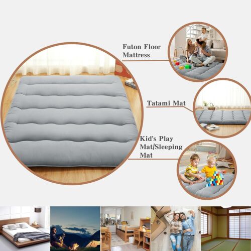 Twin/Full Size Japanese Floor Mattress Futon Mattress Foldable Mattress Roll Up - Picture 5 of 20