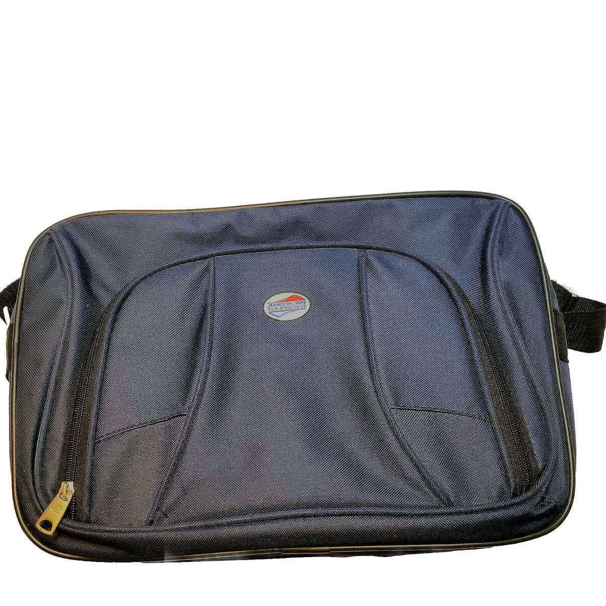 American Tourister Carry On Luggage Blue Travel Bag Duffle Canvas