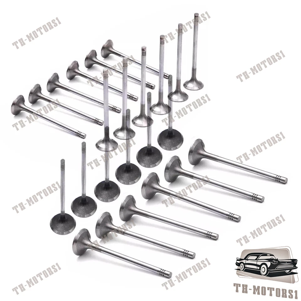 Juego de 24 válvulas de admisión y escape para Mercedes-Benz E280 C250 C300 2,5 3,0 L M272 Foto 2 de 4