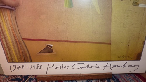 Paul WUNDERLICH - Orig.-Plakat 1988 "Falkenstrauß" ca. 62x100 cm - TOP-neuwertig - Bild 3 von 5